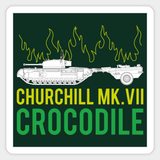 Do you like tanks? That's when Churchill Mk VII Crocodile! Sticker